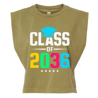 First Day Of School Class Of 2036 Future Graduates Garment-Dyed Women's Muscle Tee