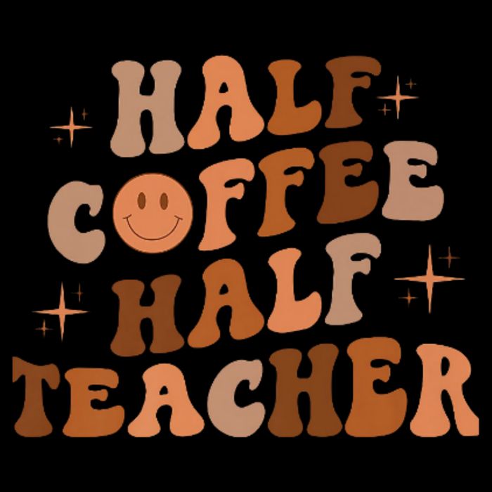First Day Of School Half Coffee Half Teachers, Retro Gift For Teacher Mug