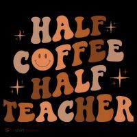 First Day Of School Half Coffee Half Teachers, Retro Gift For Teacher Flatbill Hat