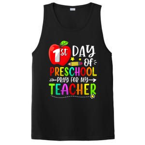 First Day Of Preschool Pray For My Teacher Back To School PosiCharge Competitor Tank