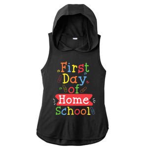 First Day Of School Homeschool Teacher Ladies PosiCharge Tri-Blend Wicking Draft Hoodie Tank