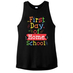 First Day Of School Homeschool Teacher Ladies PosiCharge Tri-Blend Wicking Tank