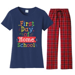 First Day Of School Homeschool Teacher Women's Flannel Pajama Set