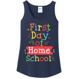 First Day Of School Homeschool Teacher Ladies Essential Tank