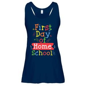 First Day Of School Homeschool Teacher Ladies Essential Flowy Tank