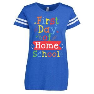 First Day Of School Homeschool Teacher Enza Ladies Jersey Football T-Shirt