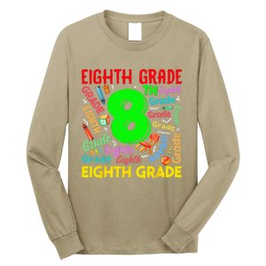 First Day Of Eighth 8th Grade Back To School Teacher Student Long Sleeve Shirt