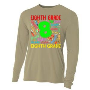 First Day Of Eighth 8th Grade Back To School Teacher Student Cooling Performance Long Sleeve Crew