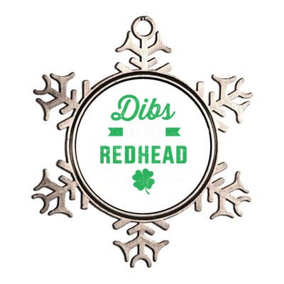 Funny Dibs On The Redhead For St Patricks Day Party Great Gift Metallic Star Ornament