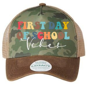 First Day Of School Vibes Legacy Tie Dye Trucker Hat