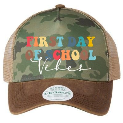 First Day Of School Vibes Legacy Tie Dye Trucker Hat