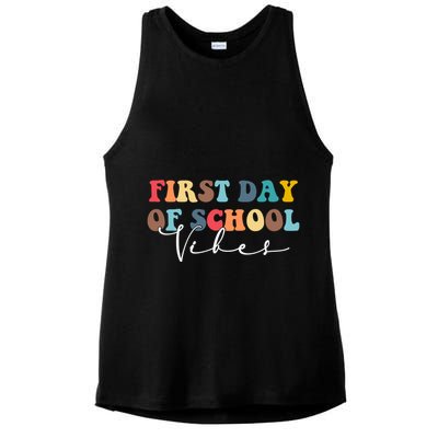 First Day Of School Vibes Ladies PosiCharge Tri-Blend Wicking Tank