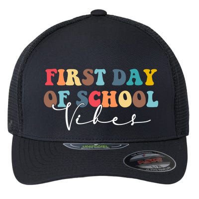 First Day Of School Vibes Flexfit Unipanel Trucker Cap