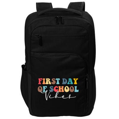 First Day Of School Vibes Impact Tech Backpack