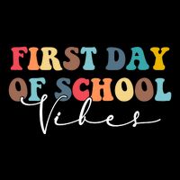 First Day Of School Vibes Drawstring Bag