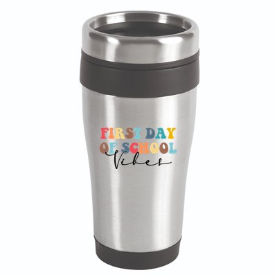 First Day Of School Vibes 16oz Travel Tumbler