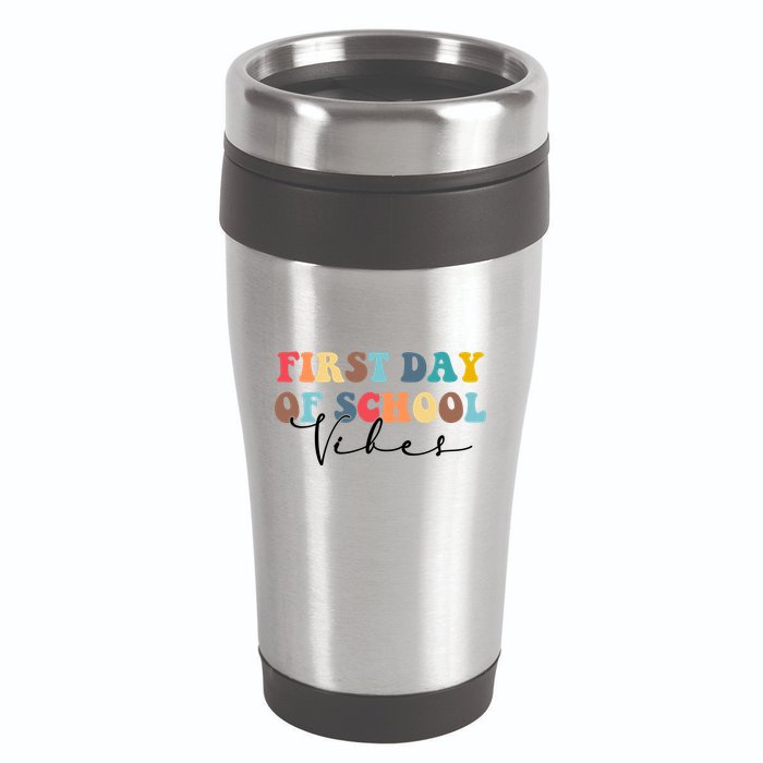 First Day Of School Vibes 16oz Travel Tumbler