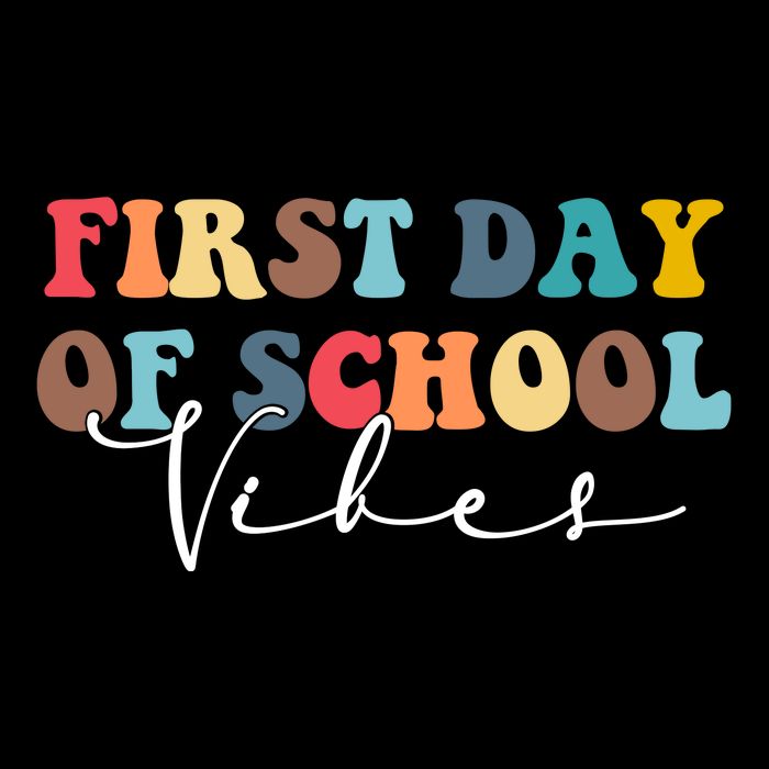First Day Of School Vibes Tie Dye Hoodie