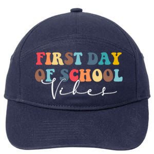 First Day Of School Vibes 7-Panel Snapback Hat