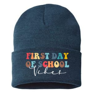 First Day Of School Vibes Sustainable Knit Beanie