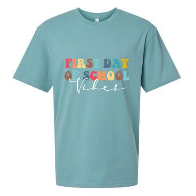 First Day Of School Vibes Sueded Cloud Jersey T-Shirt