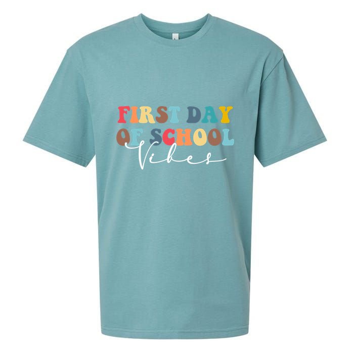 First Day Of School Vibes Sueded Cloud Jersey T-Shirt