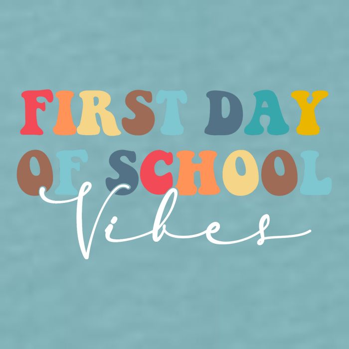 First Day Of School Vibes Sueded Cloud Jersey T-Shirt