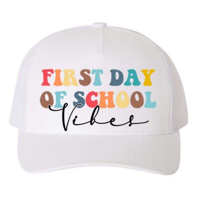 First Day Of School Vibes Yupoong Adult 5-Panel Trucker Hat