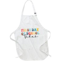 First Day Of School Vibes Full-Length Apron With Pockets