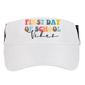 First Day Of School Vibes Adult Drive Performance Visor