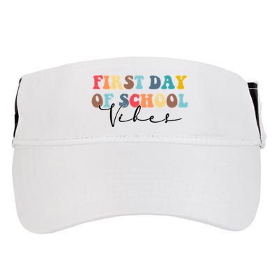 First Day Of School Vibes Adult Drive Performance Visor