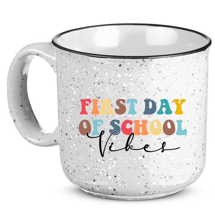 First Day Of School Vibes 15oz Campfire Ceramic Mug