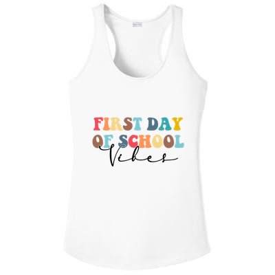 First Day Of School Vibes Ladies PosiCharge Competitor Racerback Tank