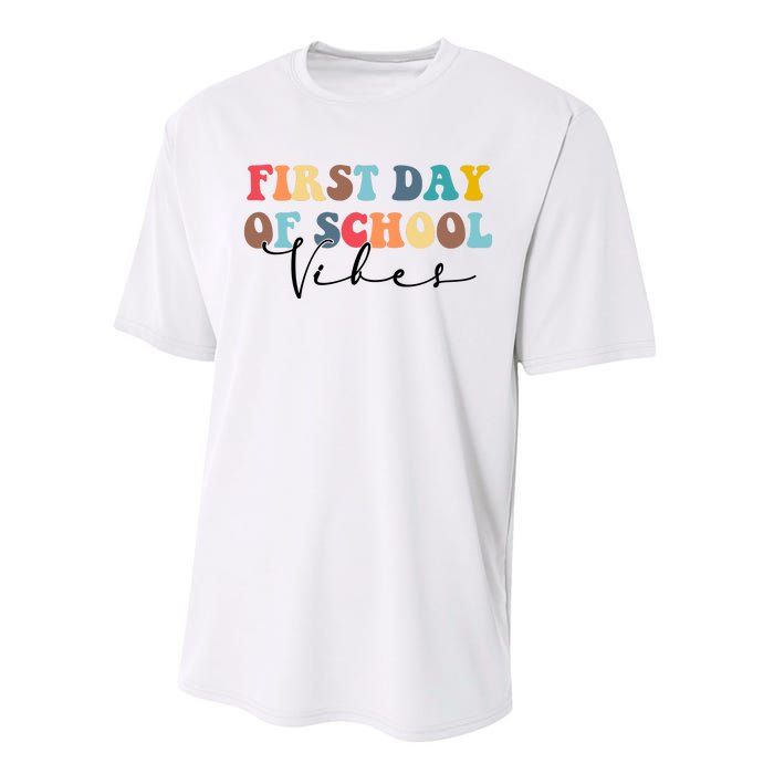 First Day Of School Vibes Performance Sprint T-Shirt