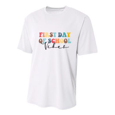 First Day Of School Vibes Youth Performance Sprint T-Shirt