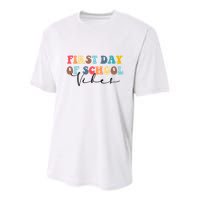 First Day Of School Vibes Youth Performance Sprint T-Shirt