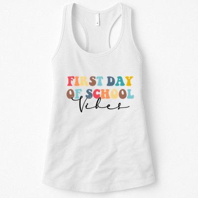 First Day Of School Vibes Womens Tank Top