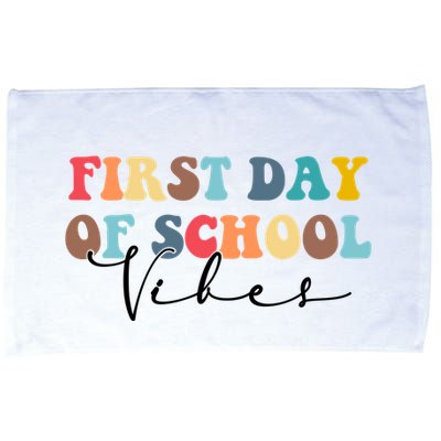 First Day Of School Vibes Microfiber Hand Towel