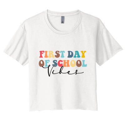 First Day Of School Vibes Crop Top