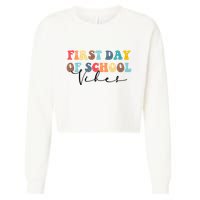 First Day Of School Vibes Cropped Pullover Crew
