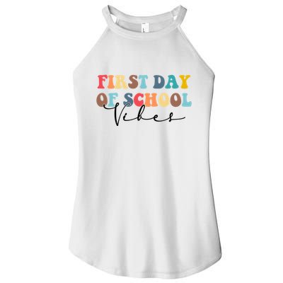 First Day Of School Vibes Women's Perfect Tri Rocker Tank