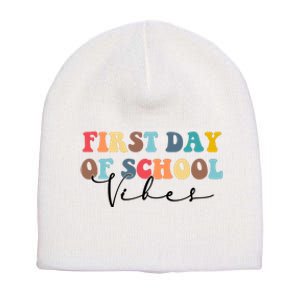 First Day Of School Vibes Short Acrylic Beanie