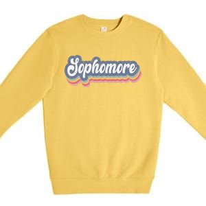 First Day Of School Sophomore High School 1st Day 10th Grade Premium Crewneck Sweatshirt