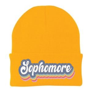 First Day Of School Sophomore High School 1st Day 10th Grade Knit Cap Winter Beanie