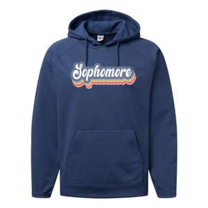 First Day Of School Sophomore High School 1st Day 10th Grade Performance Fleece Hoodie