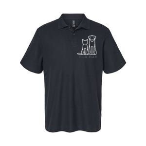 Fur Dad Pet Lover Cat Dog Dad Husband Funny Fathers Day Softstyle Adult Sport Polo