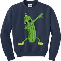 Funny Dabbing Pickle Gift Dancing Cucumber Lover Funny Gifts Kids Sweatshirt