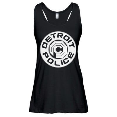Futuristic Detroit Police Logo Emblem Ladies Essential Flowy Tank