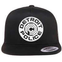Futuristic Detroit Police Logo Emblem Flatbill Hat