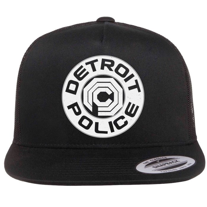 Futuristic Detroit Police Logo Emblem Flatbill Hat
